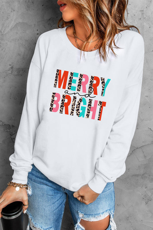 Women's MERRY AND BRIGHT Graphic Sweatshirt