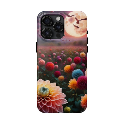 Flowers Under the Moon Tough Phone Case