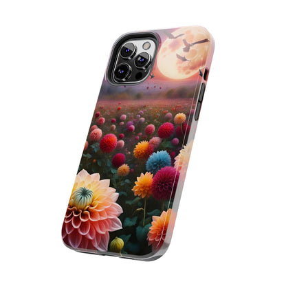 Flowers Under the Moon Tough Phone Case