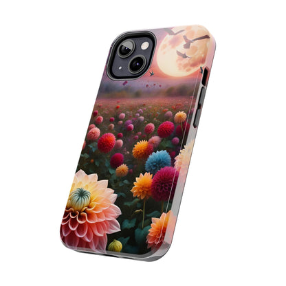 Flowers Under the Moon Tough Phone Case