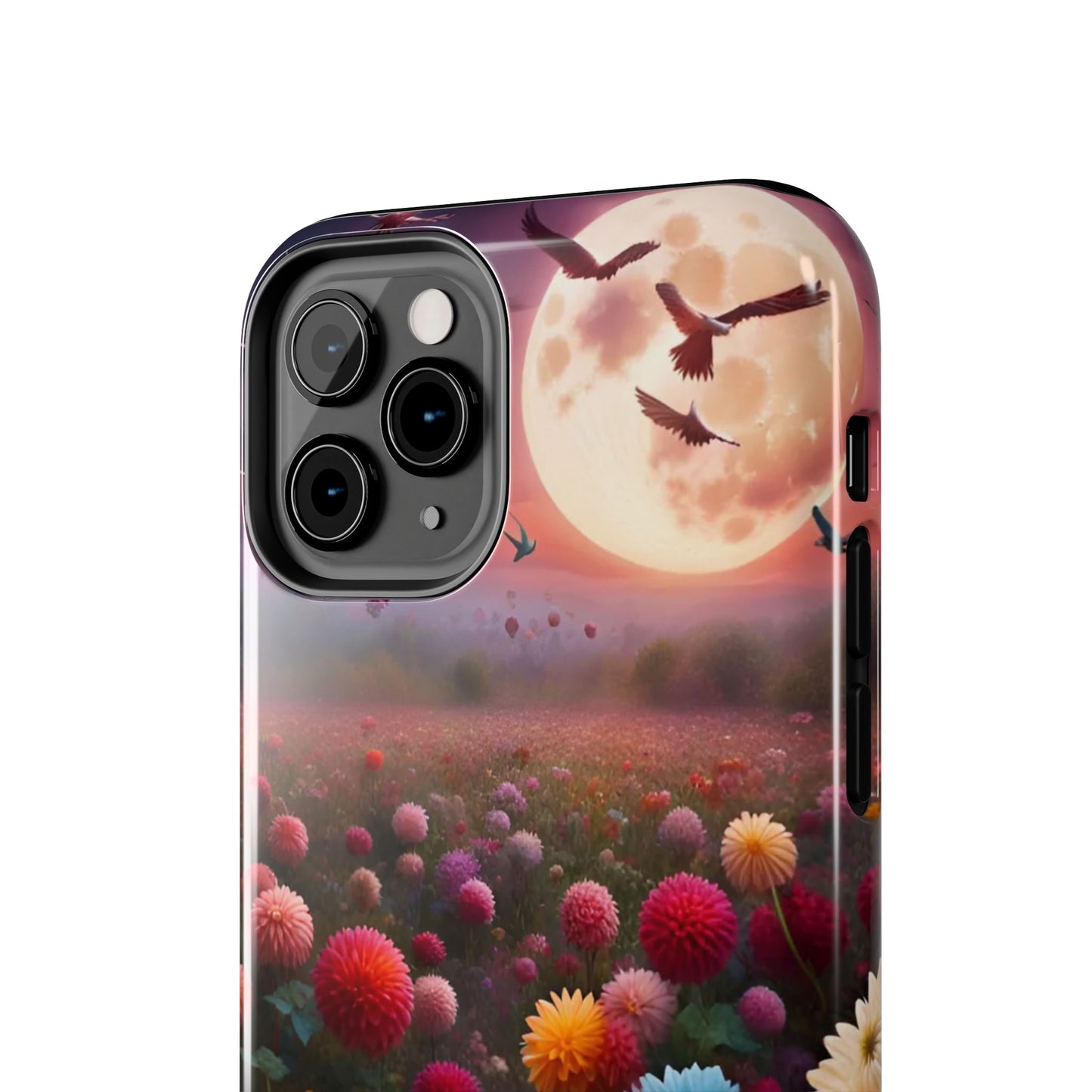 Flowers Under the Moon Tough Phone Case