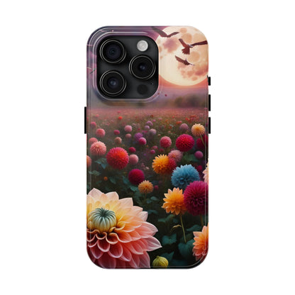 Flowers Under the Moon Tough Phone Case