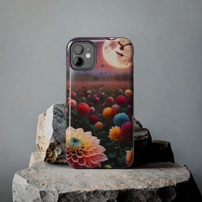 Flowers Under the Moon Tough Phone Case