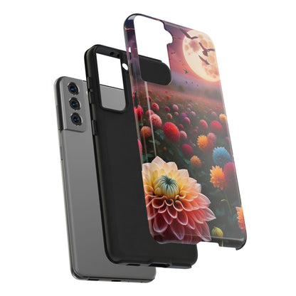 Flowers Under the Moon Tough Phone Case