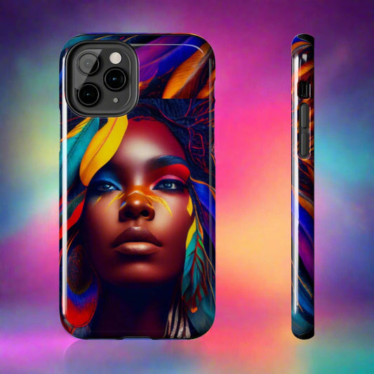 Beautiful Black Girl Tough Phone Case