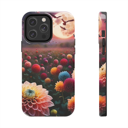 Flowers Under the Moon Tough Phone Case