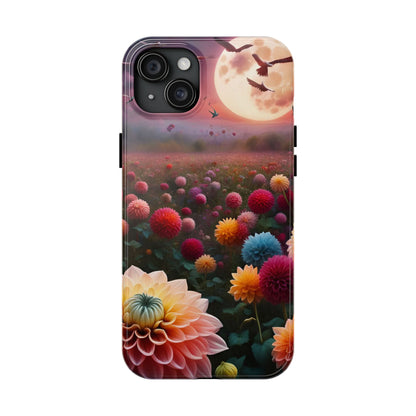 Flowers Under the Moon Tough Phone Case