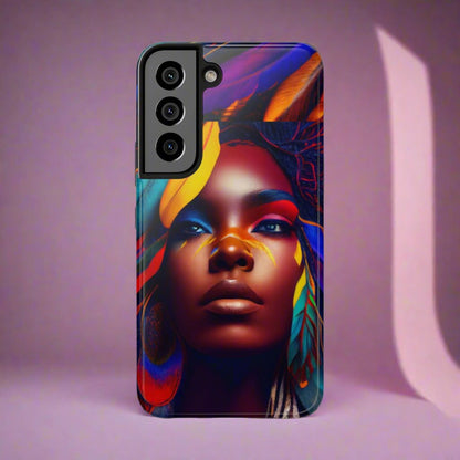 Beautiful Black Girl Tough Phone Case