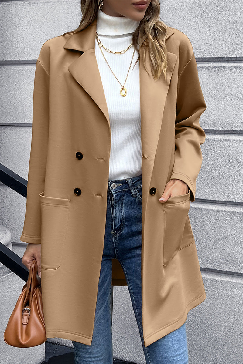 Women's Lapel Collar Long Sleeve Light  Blazer