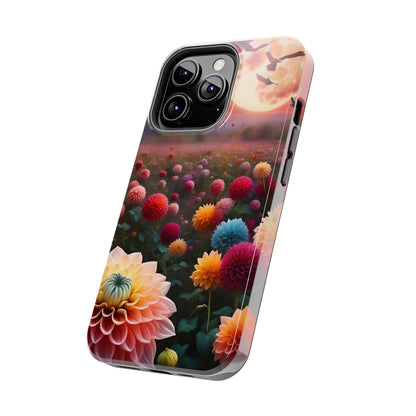 Flowers Under the Moon Tough Phone Case