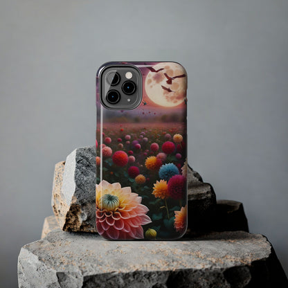 Flowers Under the Moon Tough Phone Case