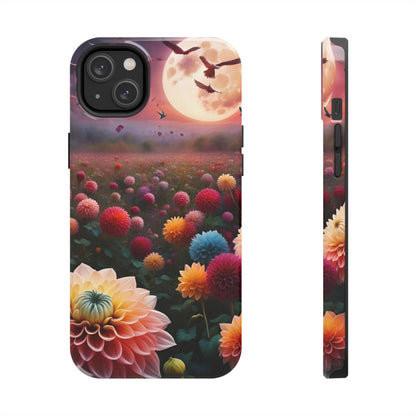 Flowers Under the Moon Tough Phone Case