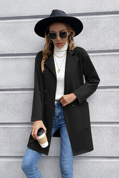 Women's Lapel Collar Long Sleeve Light  Blazer