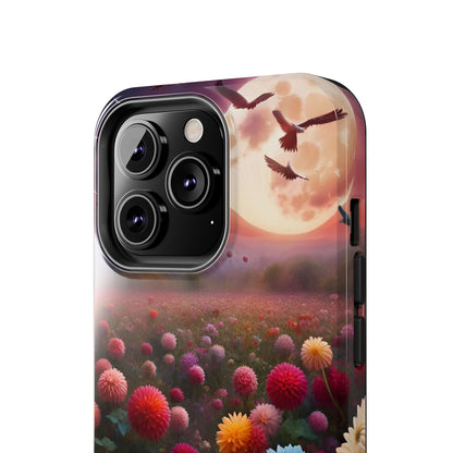 Flowers Under the Moon Tough Phone Case