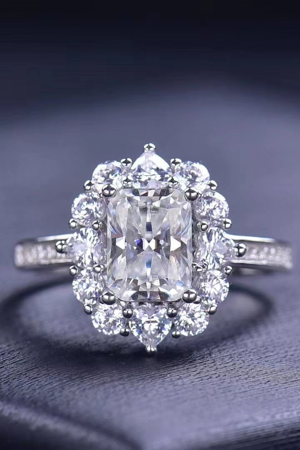 Two Carat Moissanite Ring