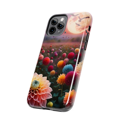 Flowers Under the Moon Tough Phone Case