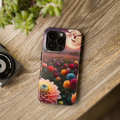 Flowers Under the Moon Tough Phone Case