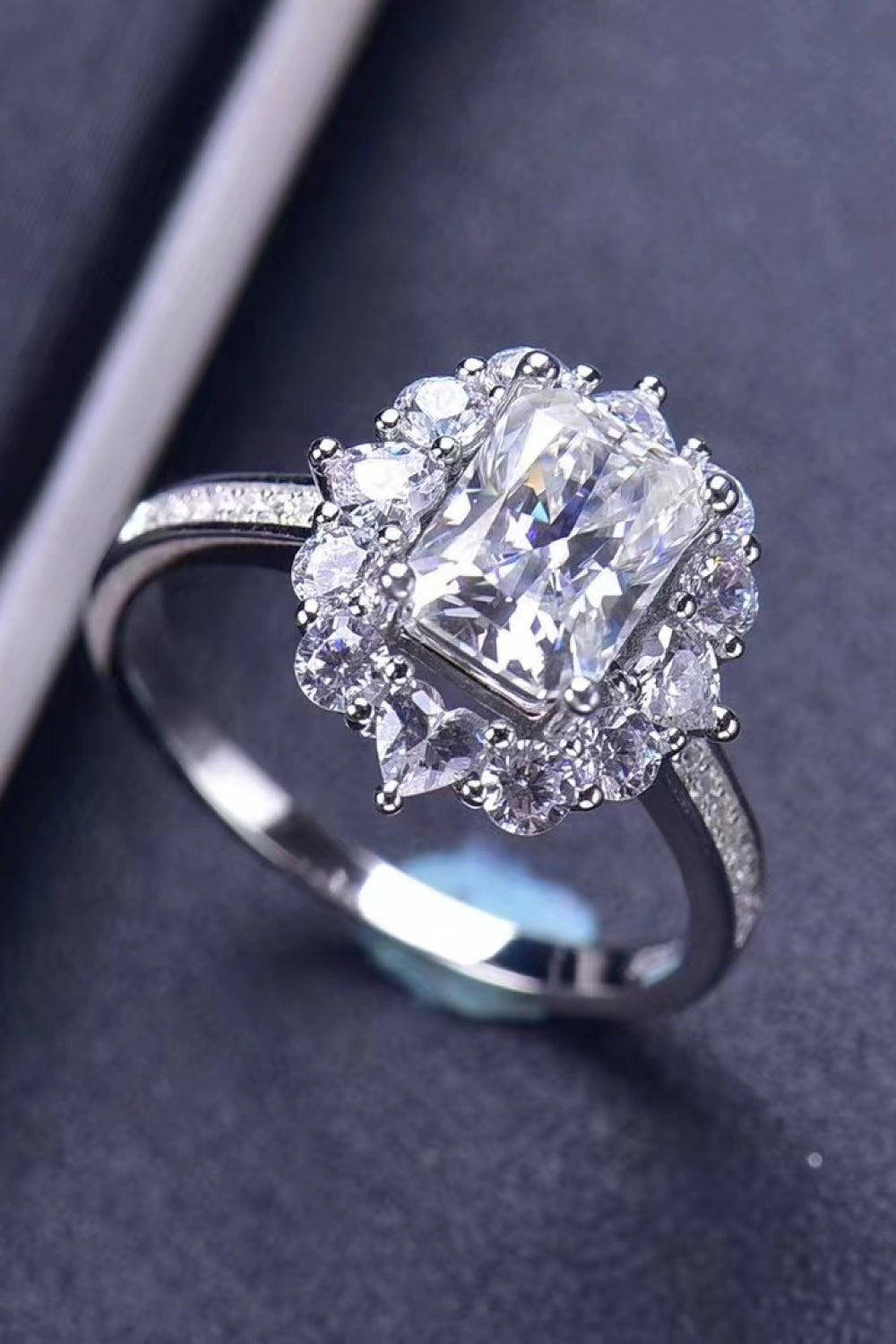 Two Carat Moissanite Ring