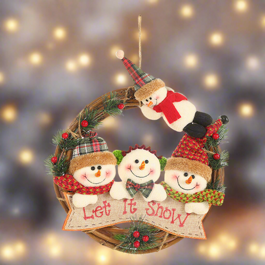 Christmas Doll Wreath Ornament Decorations