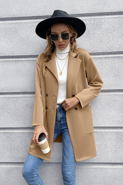 Women's Lapel Collar Long Sleeve Light  Blazer