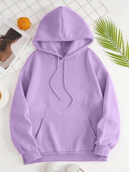 Women's Drawstring Dropped Shoulder Hoodie